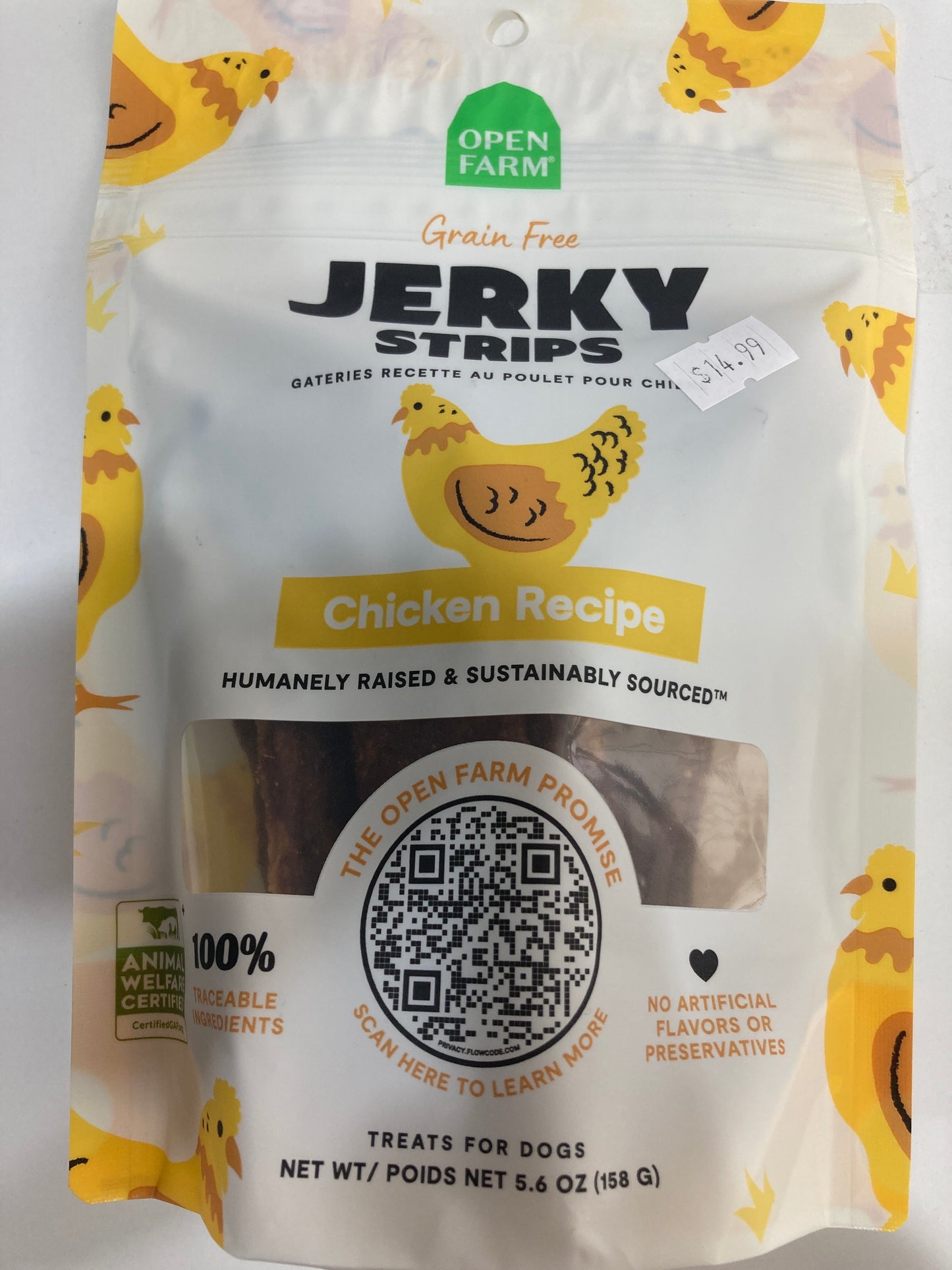Open Farm Dehydrated Grain-Free Dog Treats, Gently Cooked Recipe with Natural Simple Ingredients and No Artificial Flavors or Preservatives