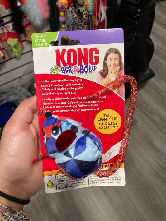 KONG Bat-A-Bout Flicker Mouse Cat Toy