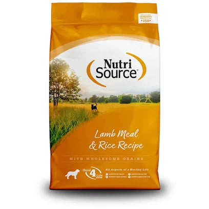 NutriSource Lamb Meal & Rice Recipe w/ Wholesome Grains Dry Dog Food - 4Lbs