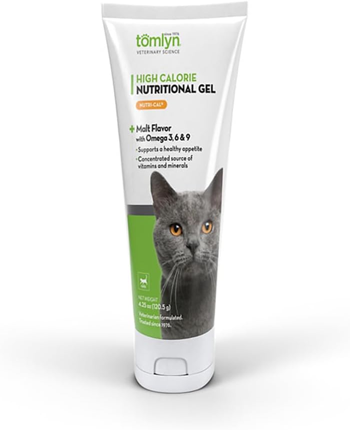 Tomlyn High Calorie Nutritional Gel for Cats, (Nutri-Cal) 4.25 oz