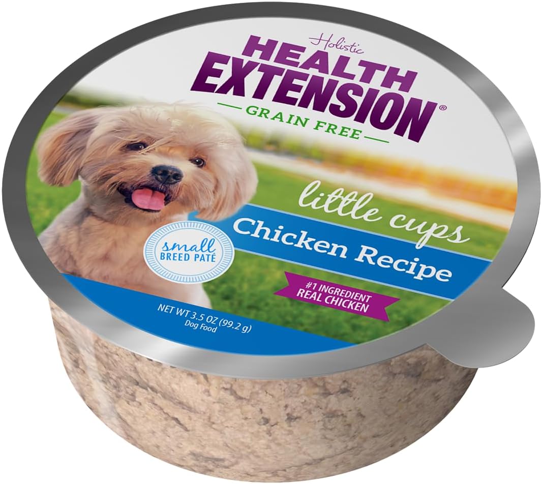 Health Extension Little Cups, Small Breed 3.5 oz - Easy to Digest, Ideal for Picky Eaters