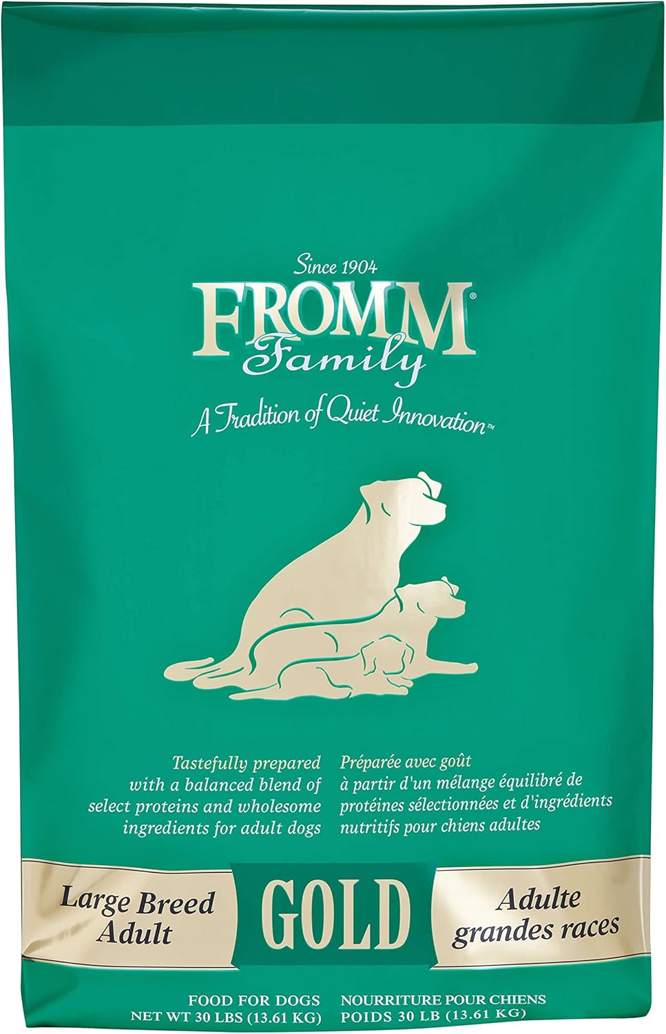 Fromm Large Breed Adult Gold Premium Dry Dog Food - Dry Adult Dog Food for Large Breeds - Chicken Recipe - 30 lb