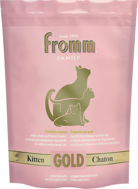Fromm Kitten Gold Dry Cat Food - Premium Cat Food for Kittens & Pregnant or Nursing Cats - Chicken Recipe - 4 lb