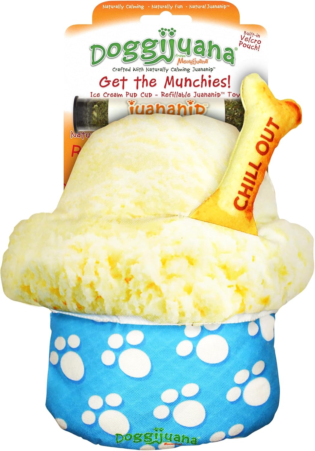 Doggijuana | Tuffer Chewer - Interactive Dog Toy with Juananip Refill | Refillable Durable Dog Toy for Engaging Play and Natural Calming