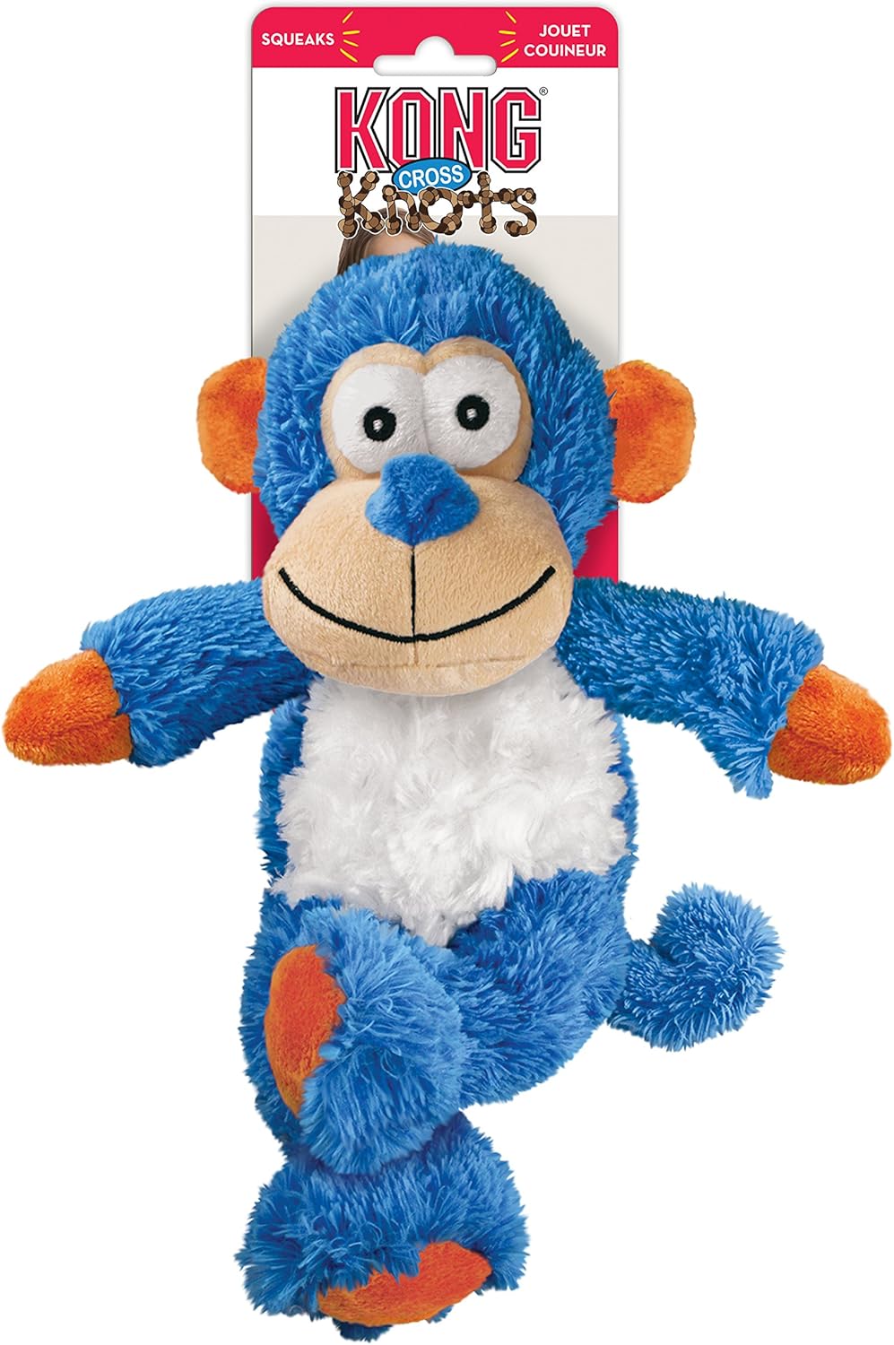 KONG Cross Knots Monkey Dog Toy, Medium/Large, Large Breeds