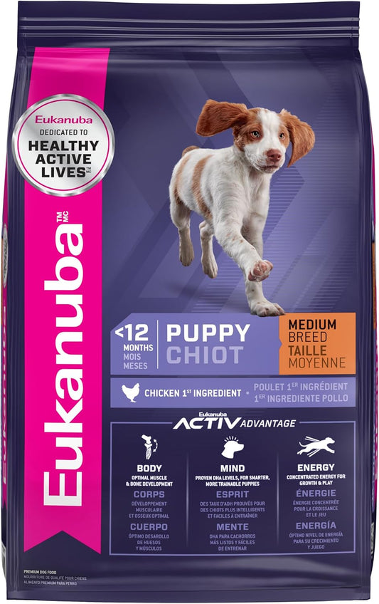 Eukanuba Puppy Medium Breed Dry Dog Food, 5 lb