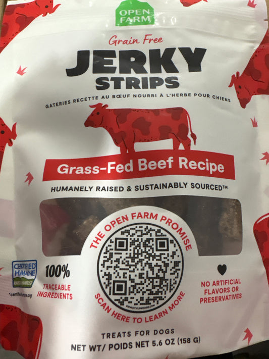 Open Farm Jerky Strips Beef