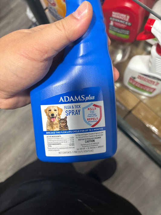 Adams Flea & Tick Spray Plus Precor 16 oz