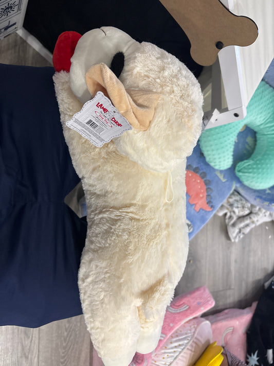 Multipet's Officially Licensed Lamb Chop Jumbo White Plush Dog Toy, 24-Inch