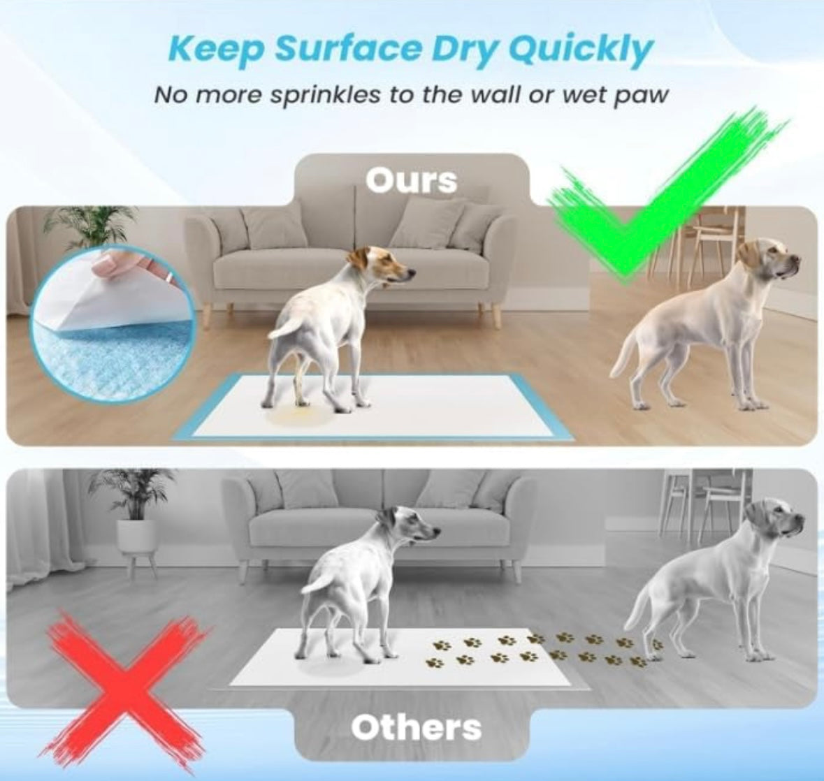 Pet Pee Pads training (different sizes)