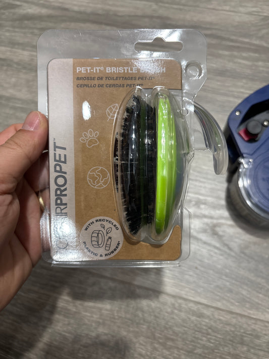 CONAIRPROPET Bristle Brush with Ergonomic Pet-It Design, Dog Brush for Removing Loose Hair