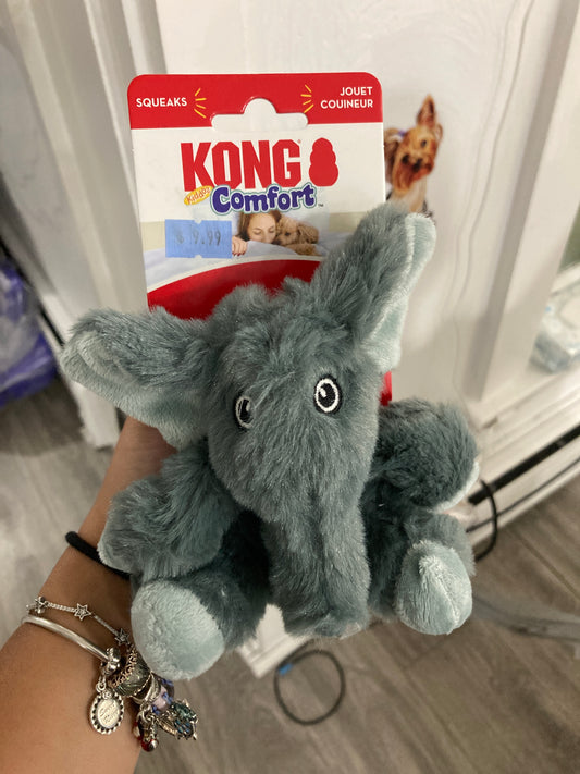 KONG Comfort Kiddos Elephant Dog Toy, X-small