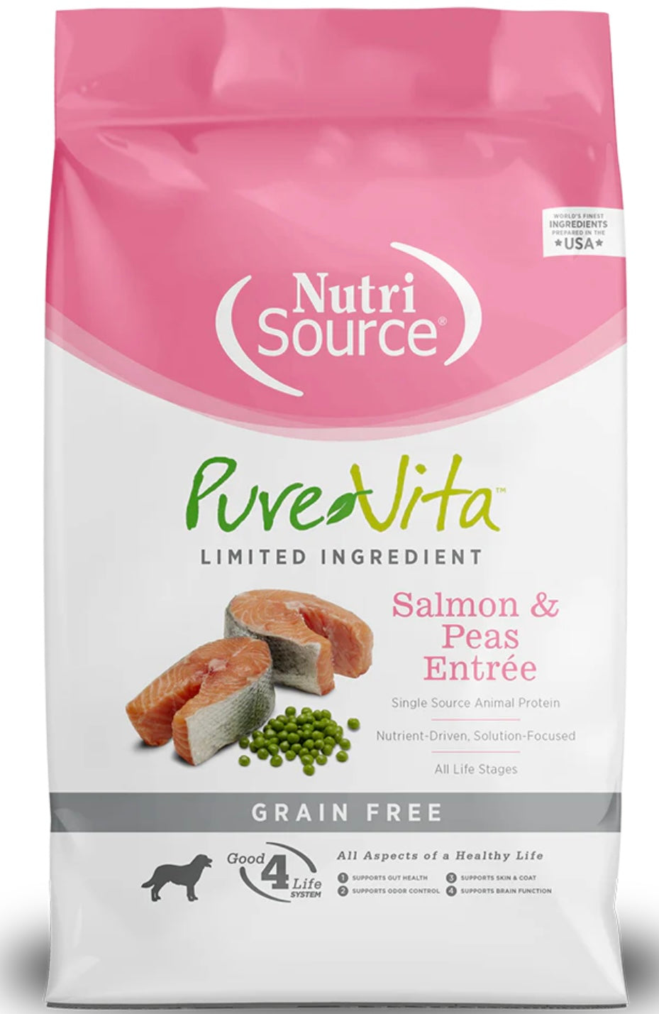 Pure Vita Grain Free Salmon & Peas Entrée Dog Food