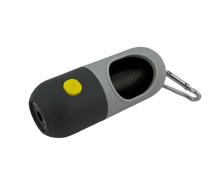 Poop bag dispenser - LED flashlight