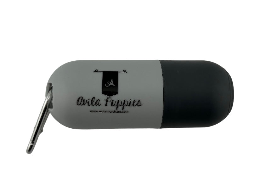 Poop bag dispenser - LED flashlight
