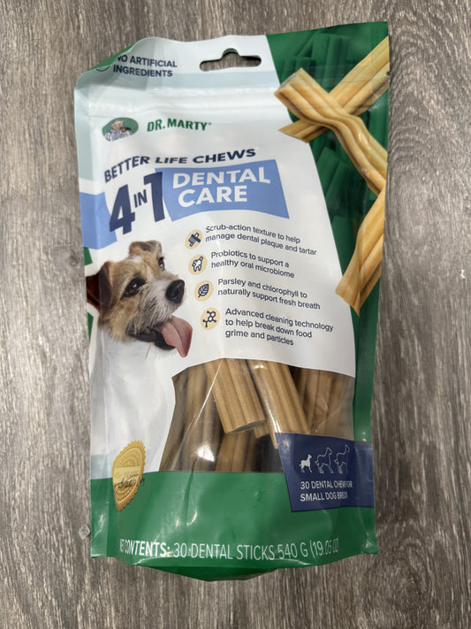 Dr. Marty Better Life Chews
4-in-1 Dental Care