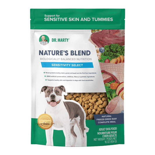 Dr. Marty Nature’s Blend Sensitivity Select Freeze-Dried Raw Dog Food