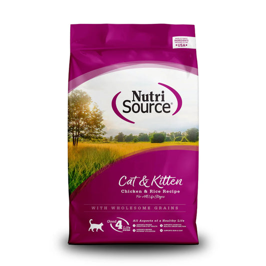 NutriSource CAT & Kitten Chicken & Rice CAT Food, 4lbs
