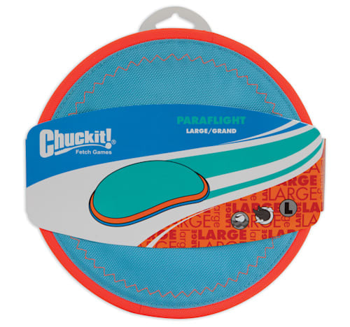 Chuckit! Paraflight Flying Disc Frisbee Dog Toy, Large