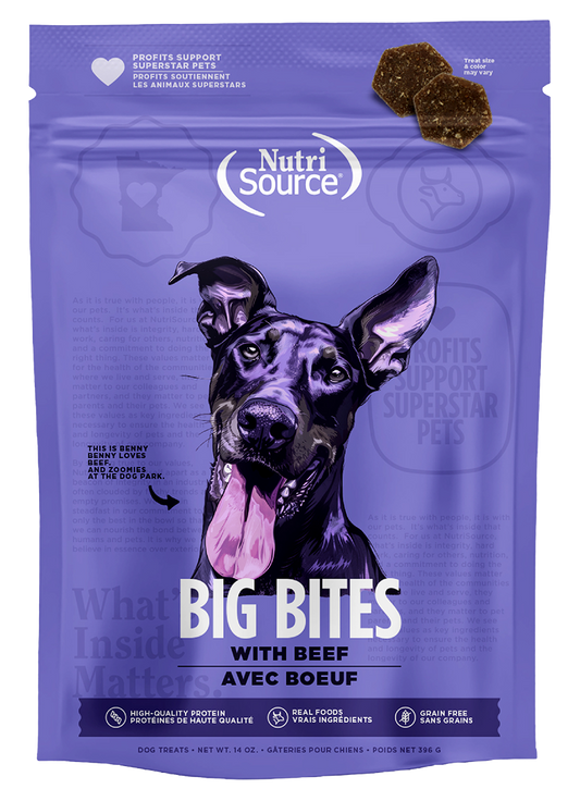 NutriSource Big Bites Dog Treats 14oz