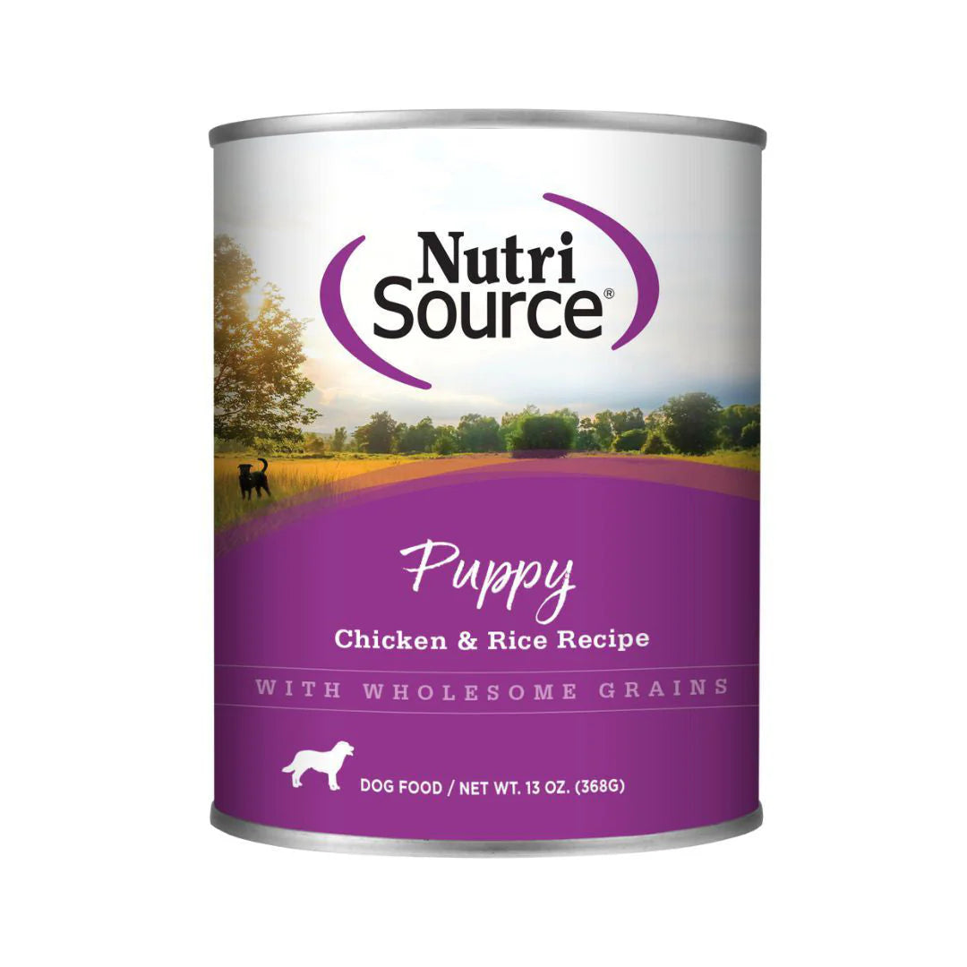 NutriSource Wet Dog Food, Beef and Rice, 13 Ounce