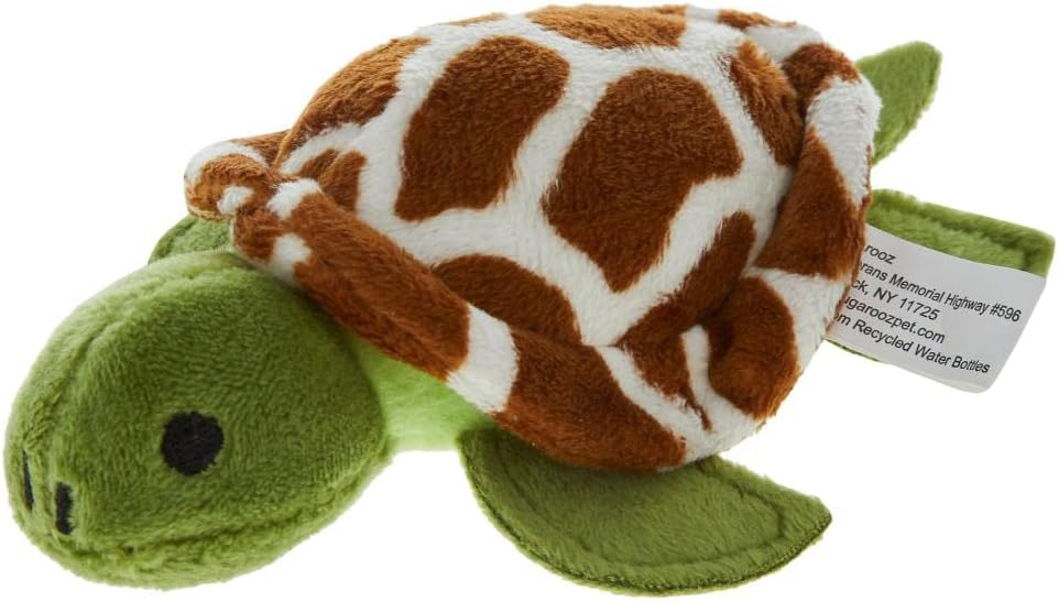 SnugArooz Baby Shelldon The Turtle 5 Inch Plush - Soft & Durable Chew Toy for Dogs - Made from Recycled Materials - Perfect for Snuggles and Playtime