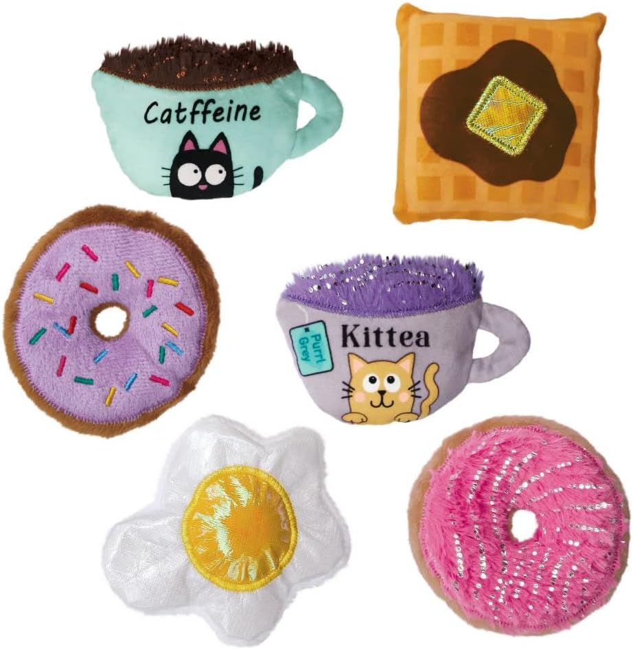 KONG Scrattles Rattlin Fun Cat Cafe PDQ, 12 Piece