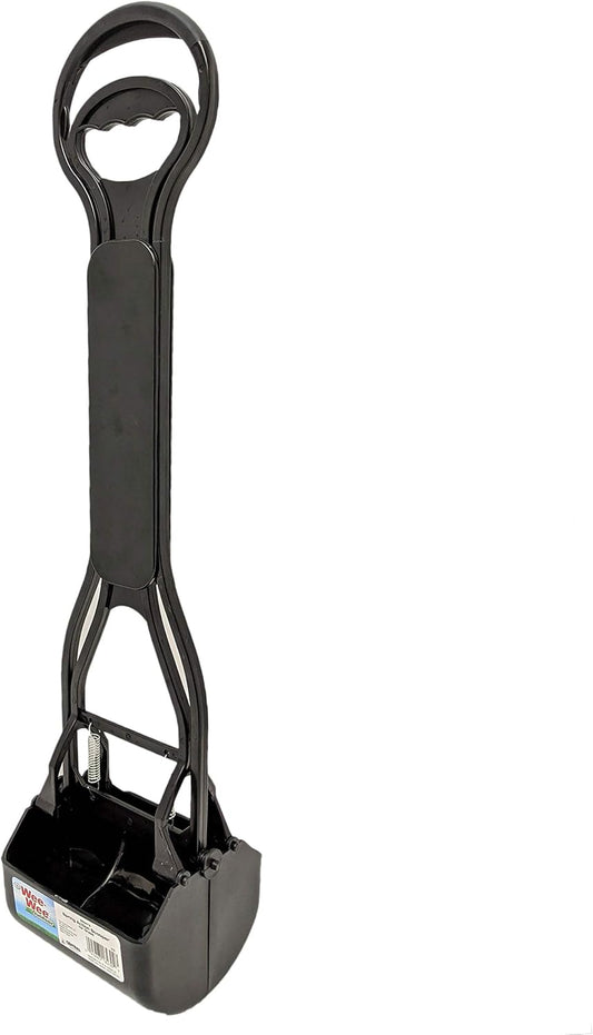 Four Paws Allen's Spring Action Dog Scooper For Grass Standard Black