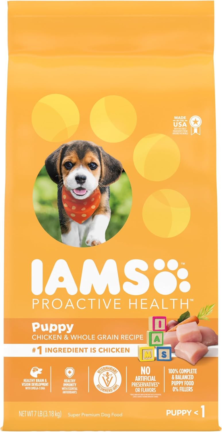 IAMS Smart Puppy Dry Dog Food with Real Chicken, 7 lb. Bag