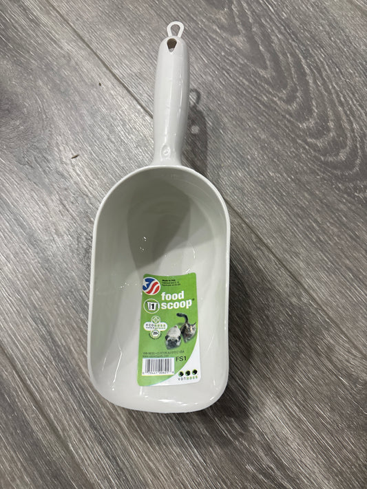 Van Ness Pets Cat And Dog Food Scoop 1 Cup, BPA Free Plastic, Cream, 8 Ounces, Blue