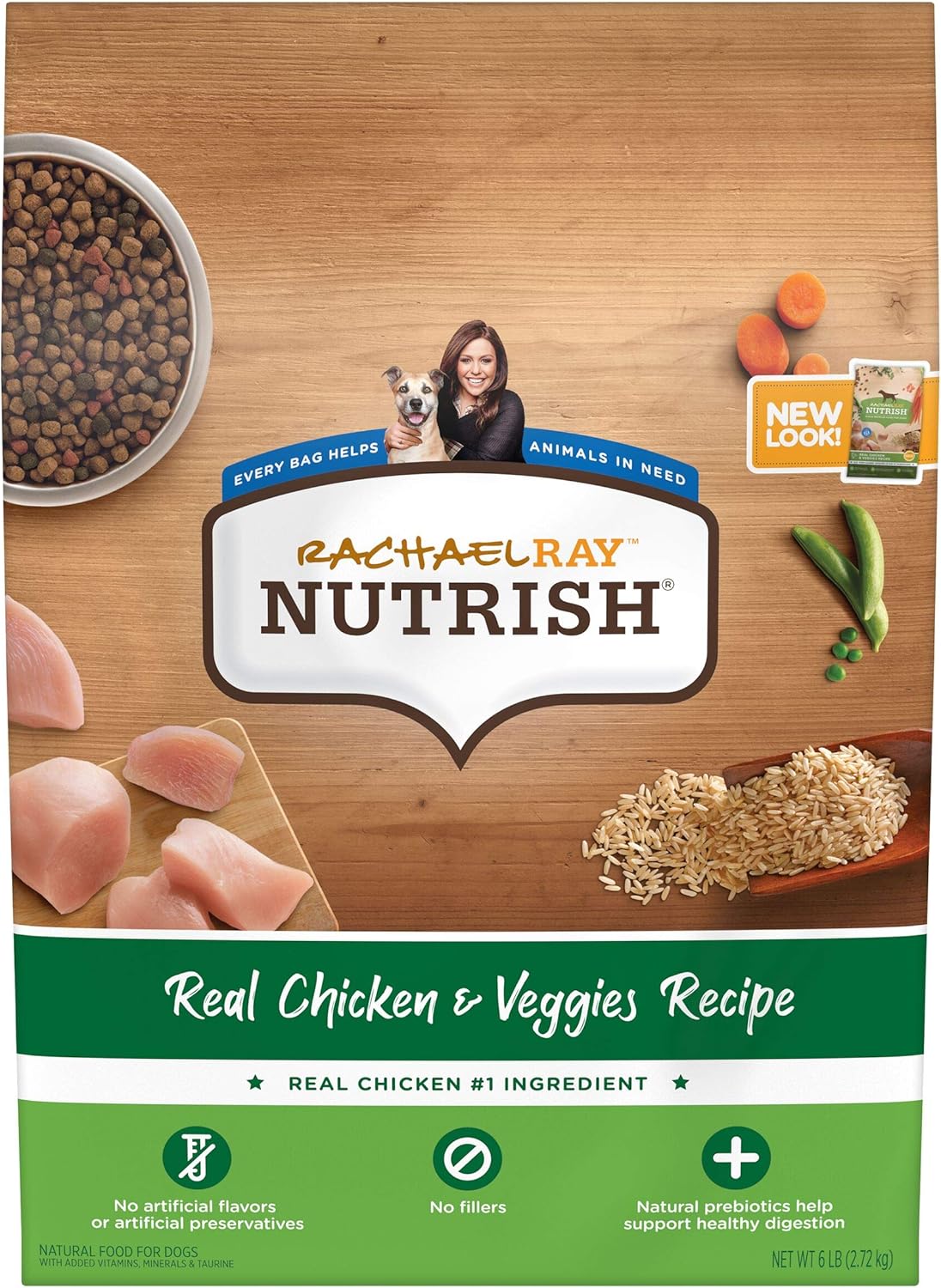 Rachael Ray Nutrish Bright Puppy Premium Natural Dry Dog Food, Real Chicken & Brown Rice Recipe, 6 Pounds