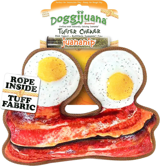 Doggijuana | Tuffer Chewer - Interactive Dog Toy with Juananip Refill | Refillable Durable Dog Toy for Engaging Play and Natural Calming