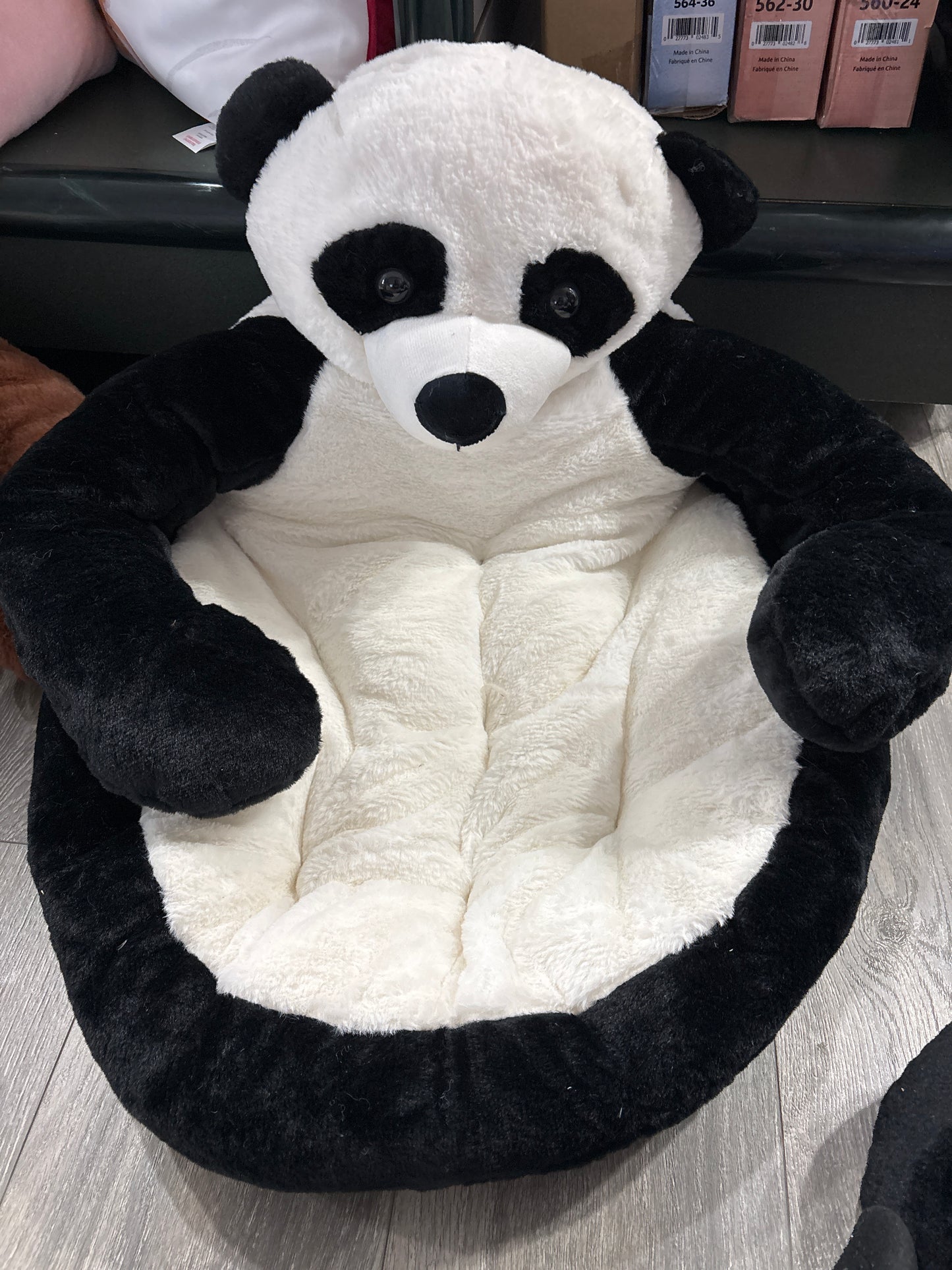 Panda Shape Pet Bed, Cotton, S, Machine Washable, for Small and Medium Dogs and Cats
