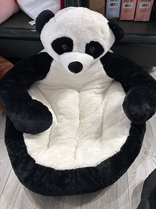 Panda Shape Pet Bed, Cotton, S, Machine Washable, for Small and Medium Dogs and Cats