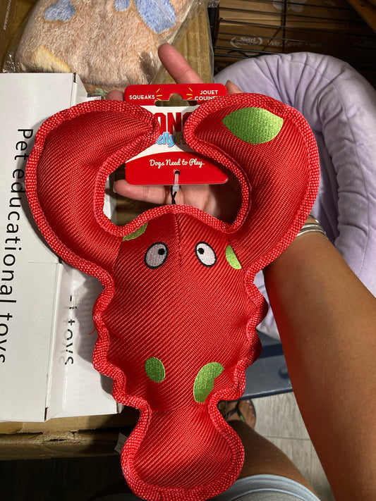 KONG Belly Flops Lobster Dog Toy