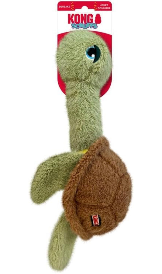 KONG Scruffs Plush Assorted Dog Toy (Turtle)