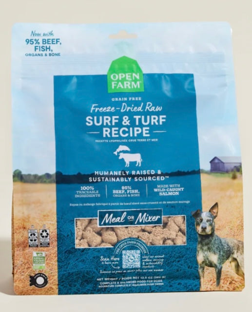 Open Farm Surf & Turf Freeze Dried Raw Morsels for Dogs