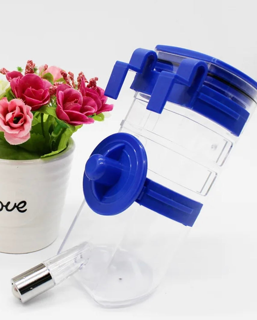 Dog Water Bottle with Hook for crate 15 or 20 Oz. - Leak-Proof Nozzle - assorted colors
