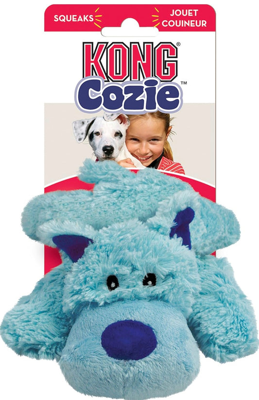 KONG Cozie Baily The Blue Dog, Medium Dog Toy, Blue