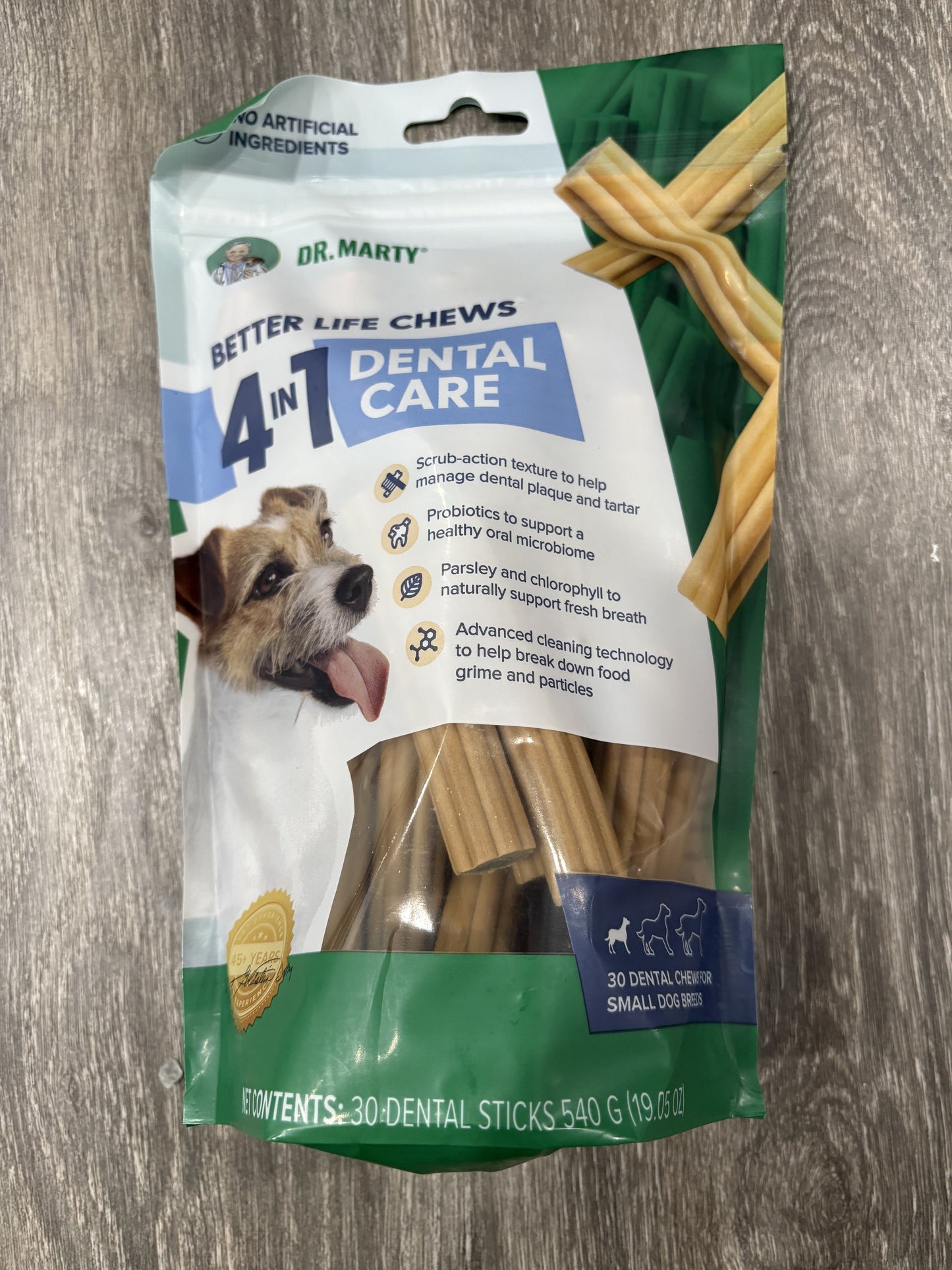 Dr. Marty Better Life Chews
4-in-1 Dental Care