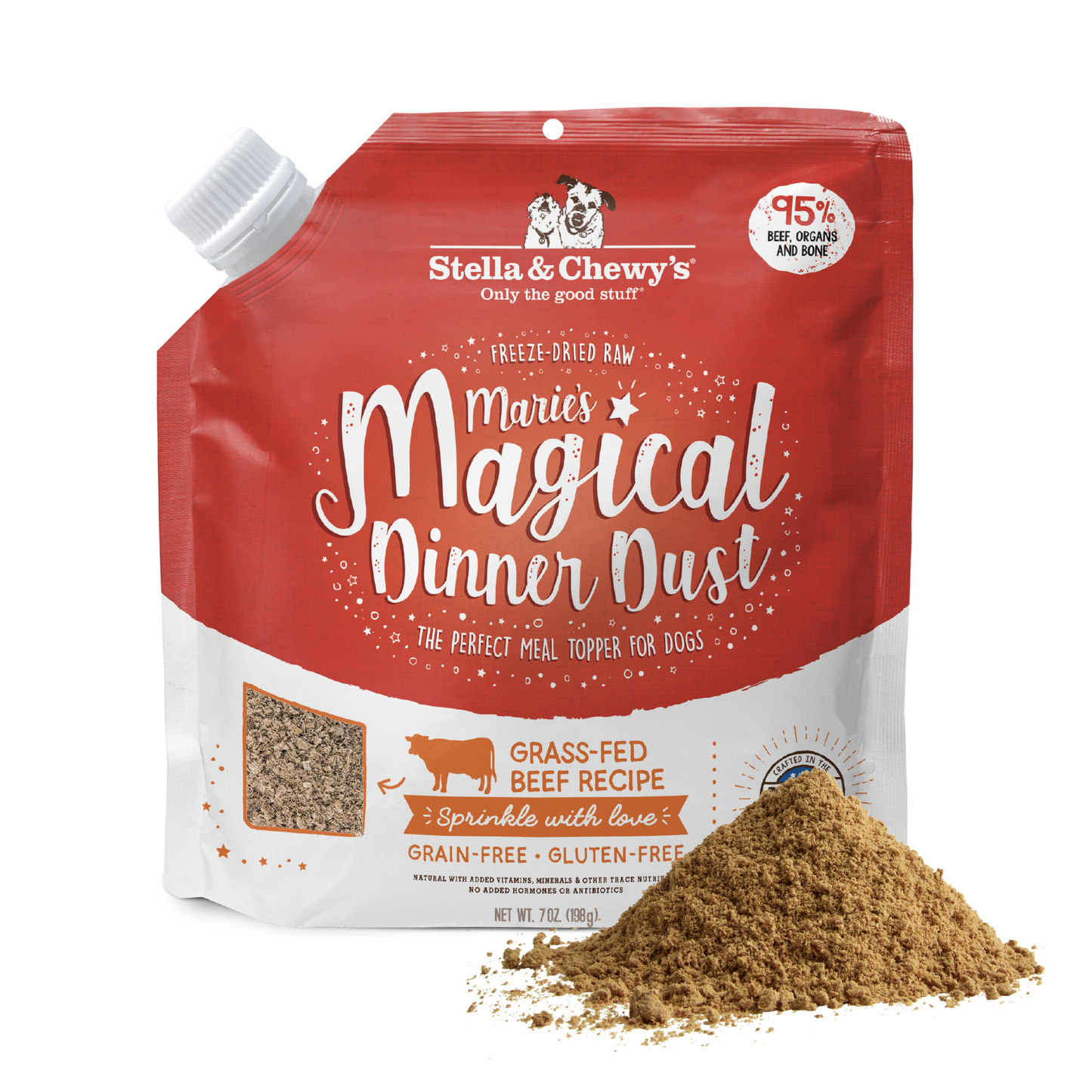 Marie’s Magical Dinner Dust Grass-Fed Beef for Dogs 7oz