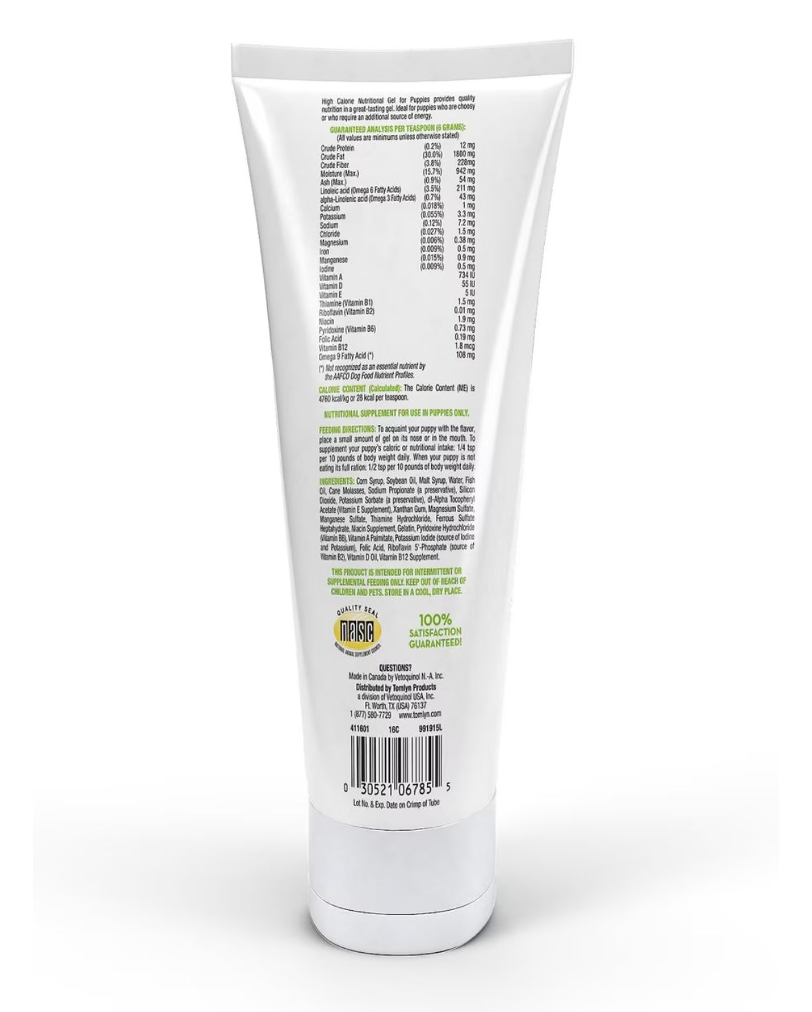 Nutritional Gel for Puppies, (Nutri-Cal) 4.25 oz