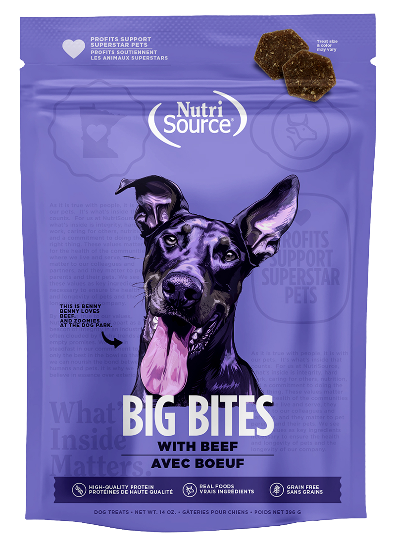 NutriSource Big Bites Dog Treats 14oz