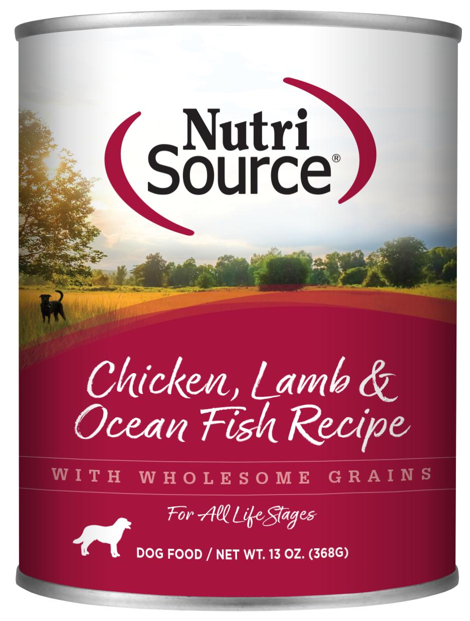 NutriSource Wet Dog Food, Beef and Rice, 13 Ounce